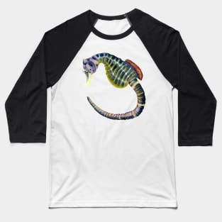 Big-bellied seahorse watercolour painting Baseball T-Shirt